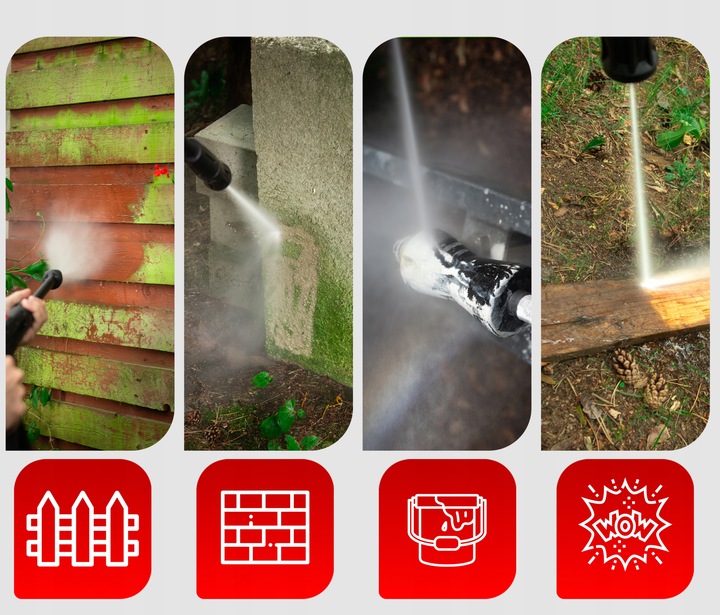 MYJKA CIŚNIENIOWA 260 BAR SAMOSSĄCA POMPA ALUMINIOWA DYSZA TURBO