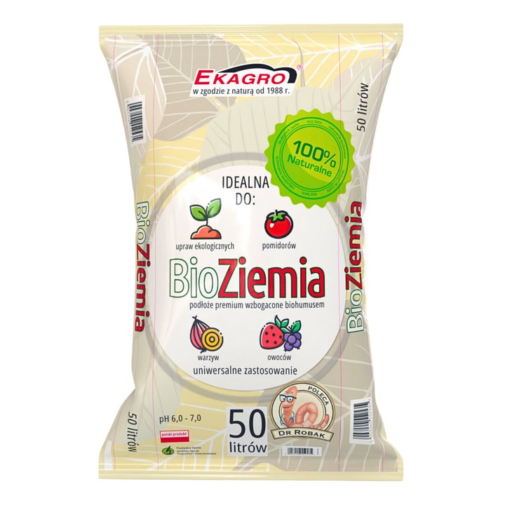 Bio Ziemia Uniwersalna do kwiatów warzyw z Nawozem Podłoże Kompostowe