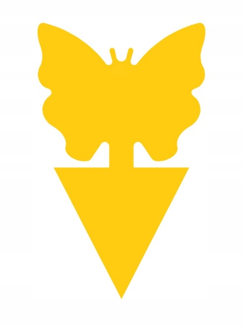 12x ŻÓŁTY LEP DO DONICZEK MOTYL na ziemiórki mszyce muszki owocówki owady