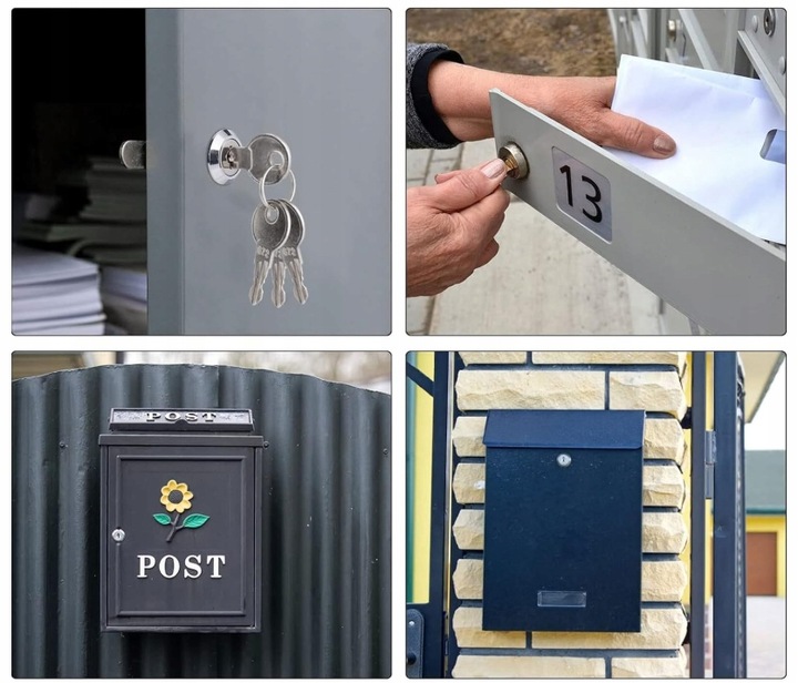 ZAMEK KRZYWKOWY DO SKRZYNKI NA LISTY POCZTOWEJ KASETOWY 16mm 5 PŁYTEK