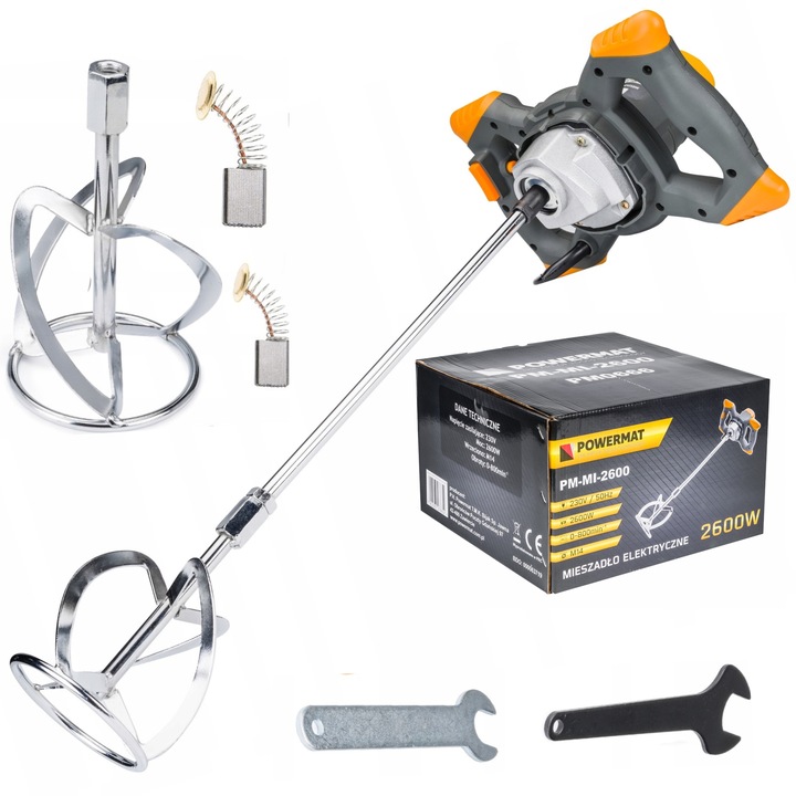 Mieszadło ELEKTRYCZNE do Zapraw Kleju Farb Betonu 2600W