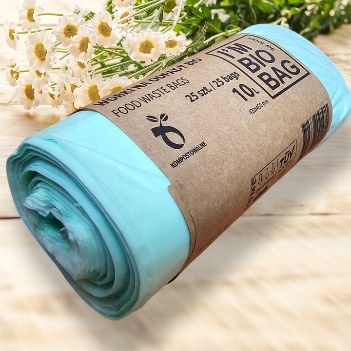 WORKI BIODEGRADOWALNE KOMPOSTOWALNE DO BIOODPADÓW 10L BIO 150szt