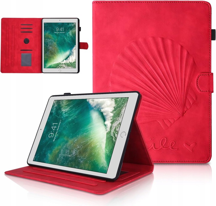 Etui pokrowiec do Apple iPad 9.7" 5 ,6 generacja kolor czerwony