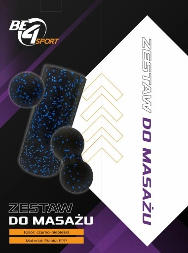 ZESTAW ROLLERÓW DO MASAŻU WAŁEK EPP DUOBALL PIŁKA 3W1 Be4Sport