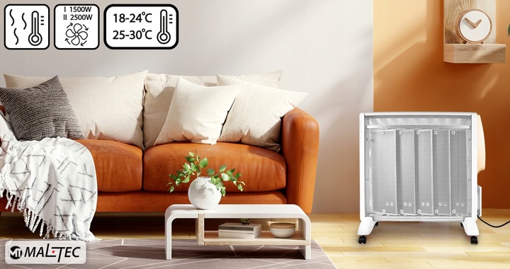 GRZEJNIK ELEKTRYCZNY NA PODCZERWIEŃ KONWEKTOR ENERGOOSZCZĘDNY TIMER