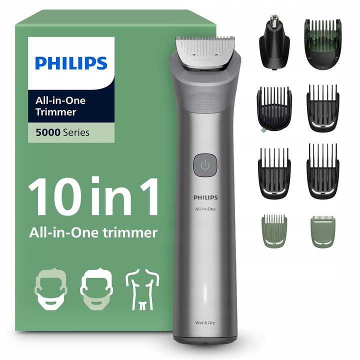 Trymer do włosów Golarka 10 w 1 seria 5000 Multigroom Philips