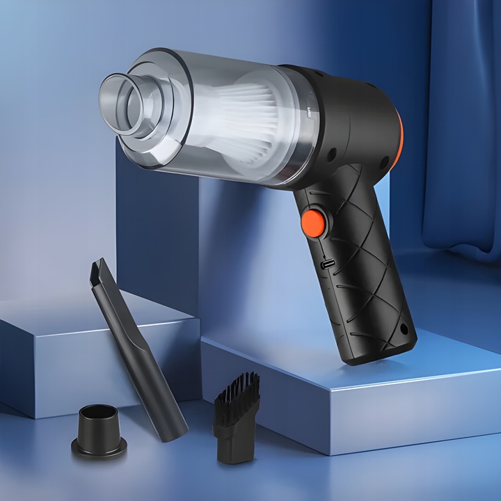 ODKURZACZ SAMOCHODOWY RĘCZNY MAŁY BEZPRZEWODOWY 120W DO AUTA USB