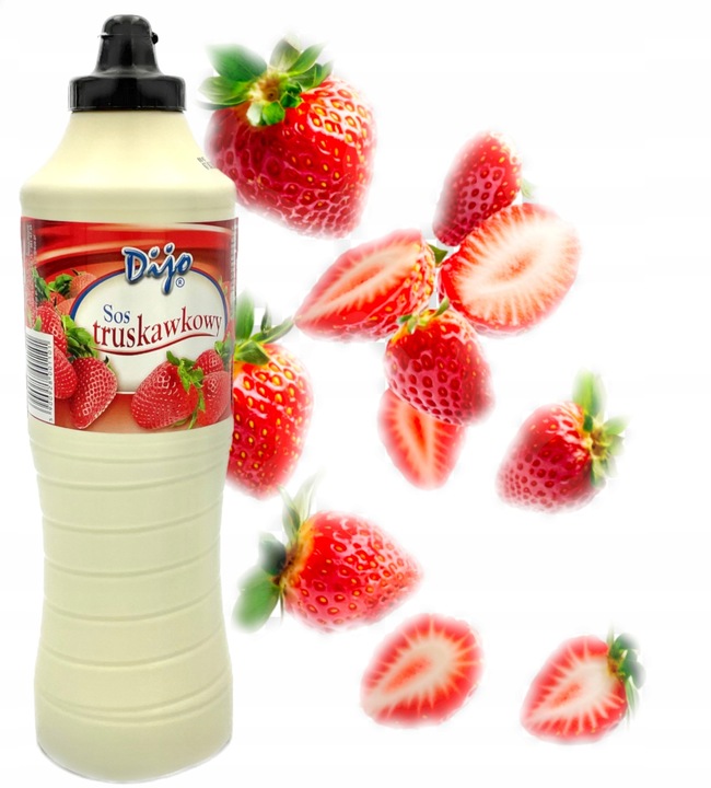 SOS deserowy Topping Dijo TRUSKAWKOWY 1kg polewa do lodów gofrów