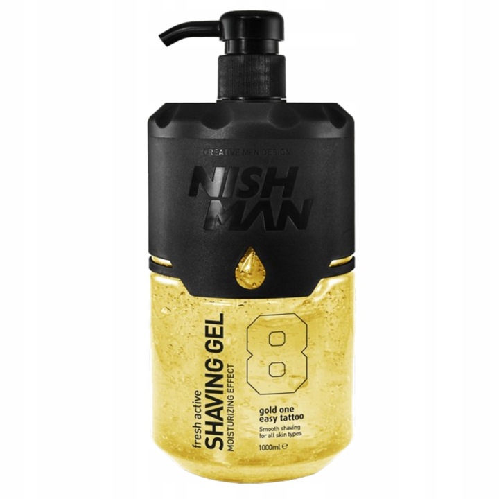 Nishman Shaving Gel 8 Gold One Żel Do Golenia 1000 ml