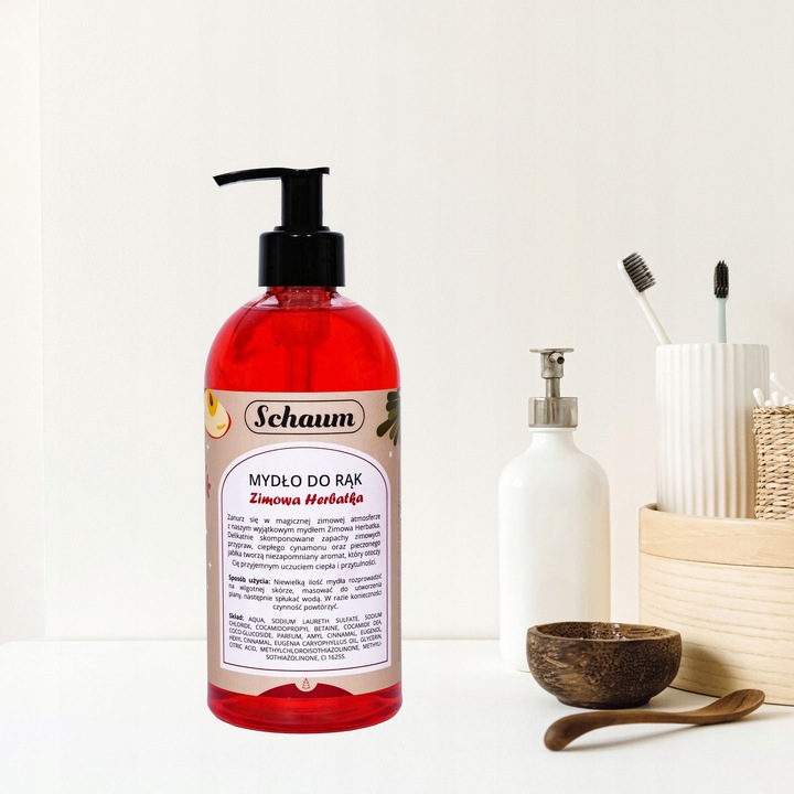 Mydło w płynie do rąk KREMOWE Wydajne Jabłko Cynamon Jesienne Zimowe 500ml