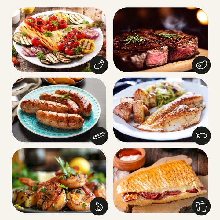 Grill elektryczny Kontaktowy OPIEKACZ Kanapek Panini DUŻY 2000W TIMER