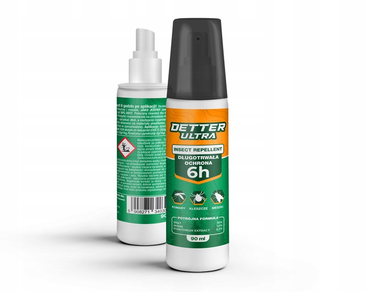 SPRAY ŚRODEK + PREPARAT ROLL-ON NA KOMARY KLESZCZE MESZKI OSY DETTER ZESTAW