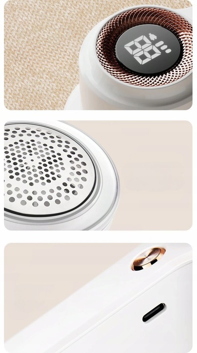 GOLARKA DO UBRAŃ AKUMULATOROWA MASZYNKA 3 TRYBY USB-C 2000mAh 4x 6