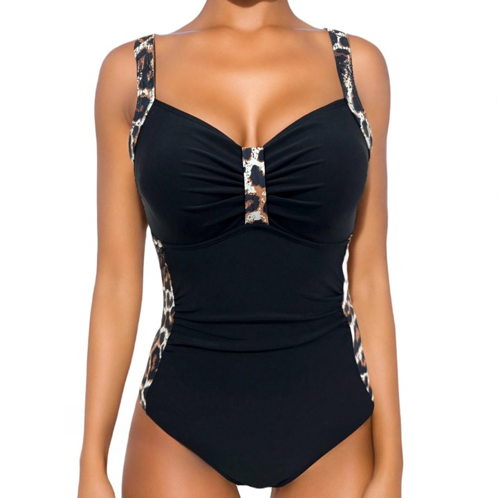 JEDNOCZĘŚCIOWY KOSTIUM KĄPIELOWY WYSZCZUPLAJĄCY STRÓJ DAMSKI MODELUJĄCY L