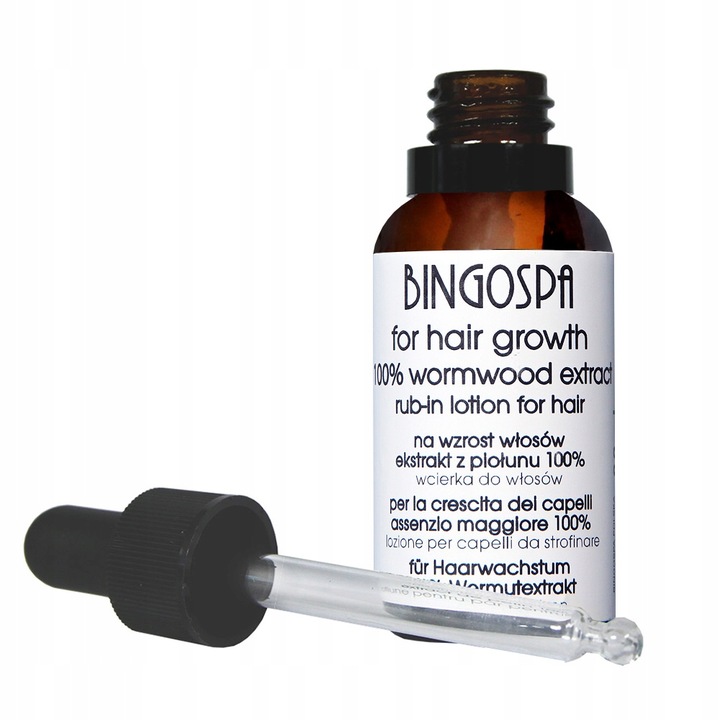 NA WZROST I GĘSTOŚĆ WŁOSÓW EKSTRAKT Z PIOŁUNU 100% WCIERKA DO WŁOSÓW