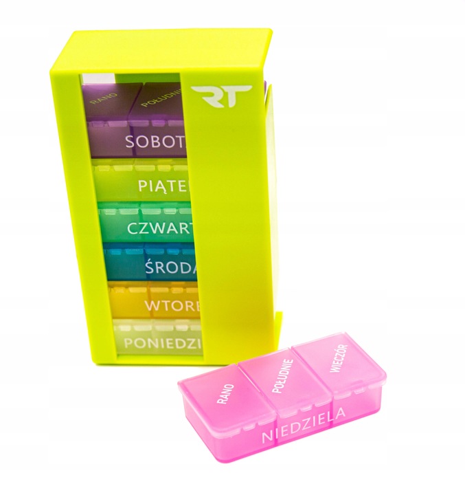 Kasetka pojemnik pudełko tygodniowe na leki Rea Tape wieża