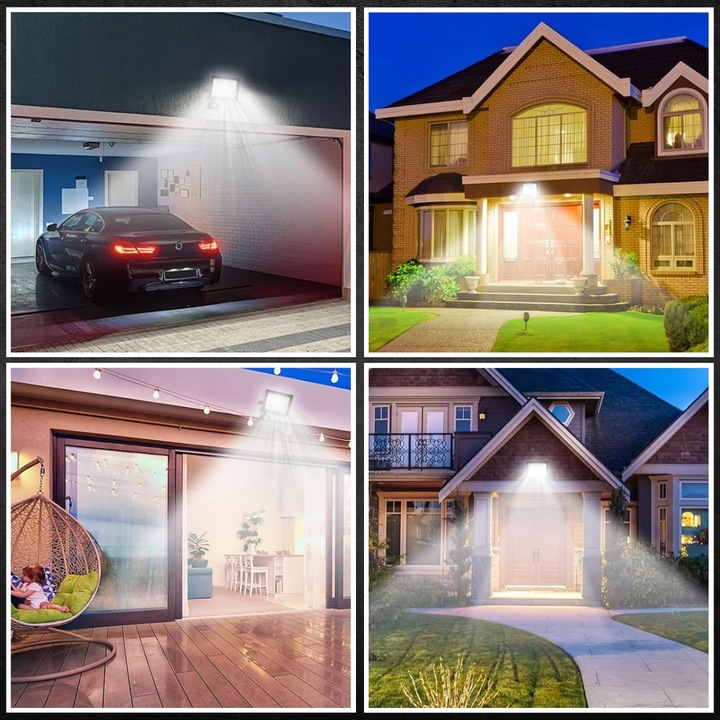 Naświetlacz LED SLIM 30W halogen czujnik ruchu zmierzchu reflektor halogen