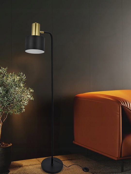 Lampa Stojąca Podłogowa LED Lampka Do Czytania Nocna 1X E27 Włącznik