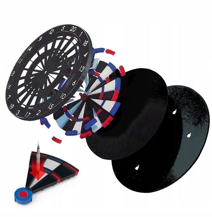 Matepro CRICKET NAJNOWSZA Tarcza elektroniczna do gry w dart MÓWI PO POLSKU