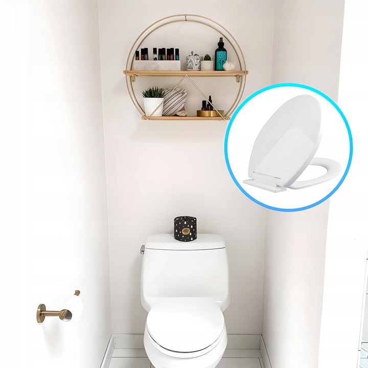 TWARDA DESKA SEDESOWA WOLNOOPADAJĄCA UNIWERSALNA KLAPA DO WC EASY