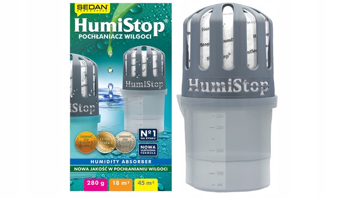 Pochłaniacz wilgoci Humistop - 3x urządzenie + 3xwkład wkłady HUMISTOP