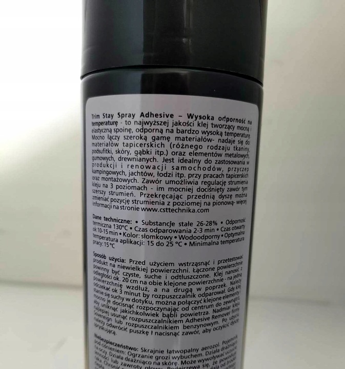 Klej do podsufitki tapicerki samochodowej w sprayu SUPER MOCNY! Sovereign