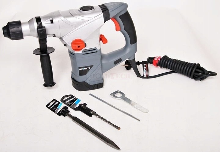 MŁOT UDAROWY (UDAROWO-OBROTOWY) MŁOTOWIERTARKA SDS+ 1500W GRAPHITE 58G862