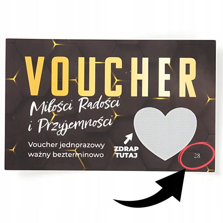 KUPON ZDRAPKI HOT X10 PREZENT NA DZIEŃ CHŁOPAKA MĘŻCZYZN FACETA