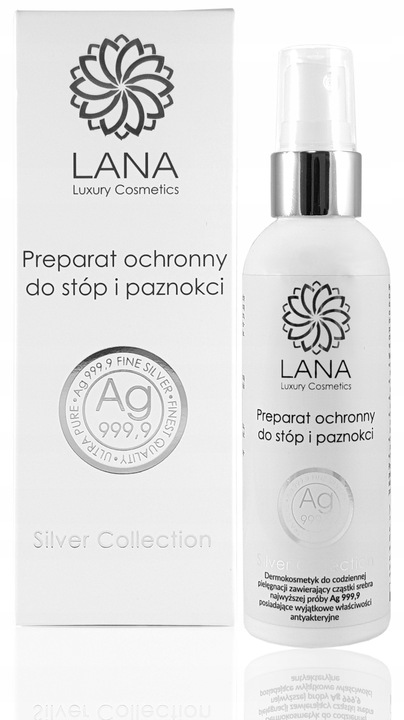 SPRAY Z JONAMI SREBRA na GRZYBICĘ PAZNOKCI 3x100ml