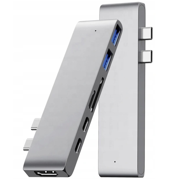 ADAPTER HUB PRZEJŚCIÓWKA USB-C USB THUNDERBOLT HDMI 4K DO MACBOOK PRO AIR