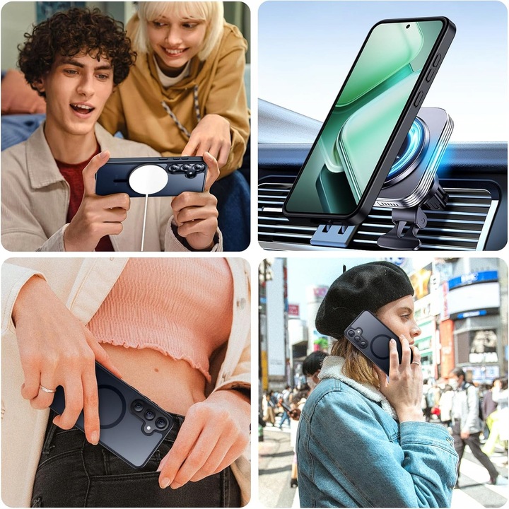 Etui CASE do Samsung Galaxy S25+ Plus MAGNETYCZNE MATOWE WZMACNIANE 2xSZKŁO