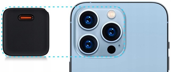 SZYBKA Ładowarka sieciowa zasilacz Baseus GaN3 USB-C typ-C PD 3A 30W