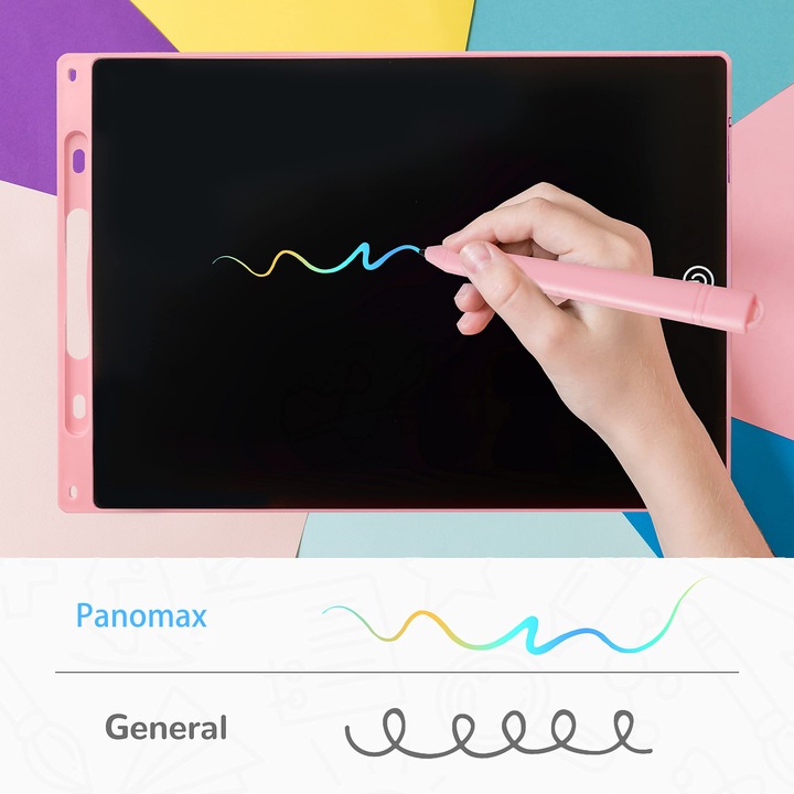 10-calowy kolorowy tablet LCD do pisania dla dzieci i maluchów, różowy