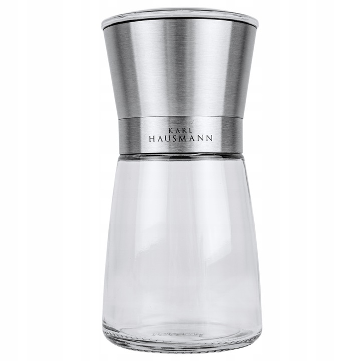 MŁYNEK RĘCZNY do SOLI i PIEPRZU ZESTAW 2szt. SZKLANE MŁYNKI KARL HAUSMANN