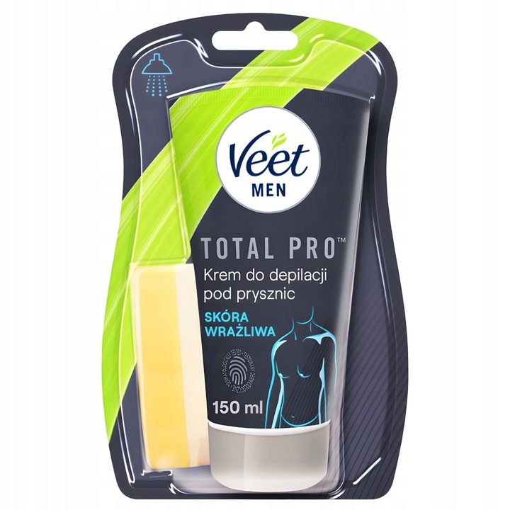 Veet Men KREM DO DEPILACJI dla Mężczyzn PRYSZNIC Gładka Skóra Nawilżenie