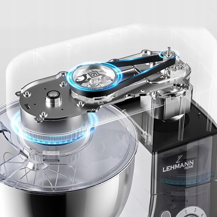 ROBOT PLANETARNY KUCHENNY MIKSER 3 MIESZADŁA HAK MISA OBROTOWA UCHWYT