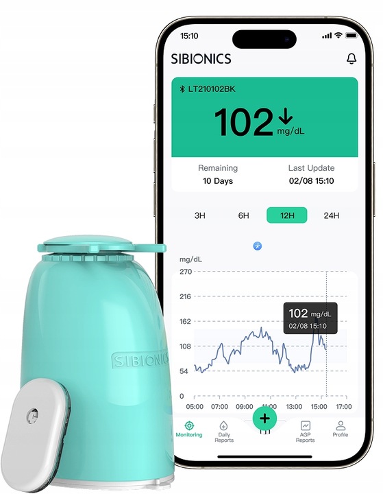 SENSOR CGM SIBIONICS GS1 - SYSTEM CIĄGŁEGO MONITOROWANIA GLUKOZY