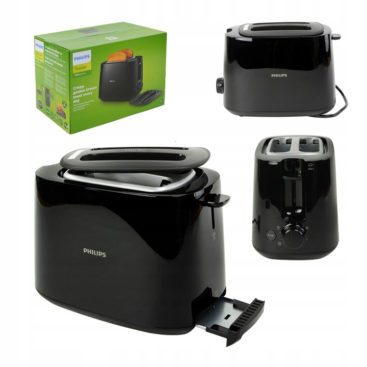 Toster PHILIPS HD2582/90 Daily Collection RUSZT DO BUŁEK 2 TOSTY 900 W