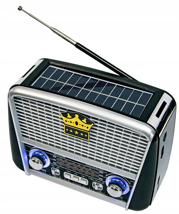 RADIO RETRO PRZAENOŚNE KUCHENNE SOLAR BLUETOOTH AKUMULATOR USB
