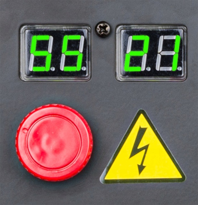 NAGRZEWNICA OLEJOWA 30 KW SPALINOWA DMUCHAWA + TERMOSTAT LCD GRZEJNIK