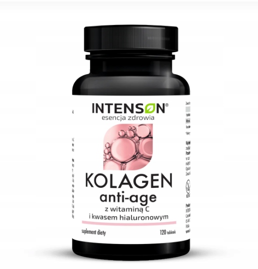 Intenson Anti-Age Kolagen + Kwas Hialuronowy + Witamina C 120 tabletek