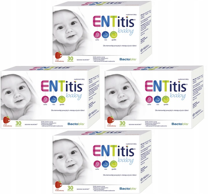 ENTitis Baby 30 saszetek truskawkowych