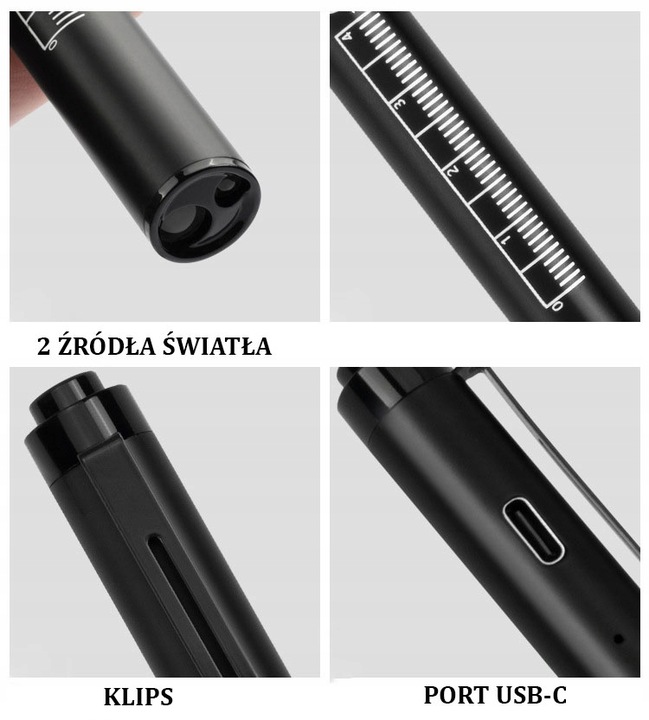 Latarka Diagnostyczna - Laryngologiczna LED USB-C
