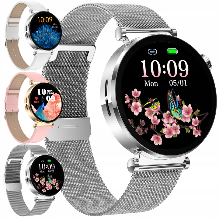 SMARTWATCH ZEGAREK DAMSKI POMIAR CUKRU EKG HRV PPG CIŚNIENIE SZKŁO MENU PL