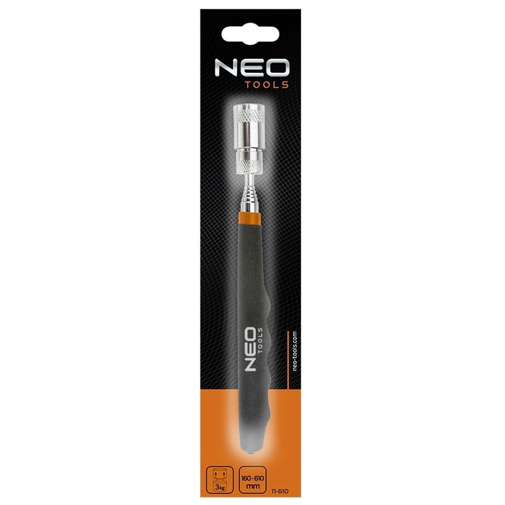 NEO CHWYTAK MAGNETYCZNY TELESKOPOWY ZAKRES 190-800 mm 11-611 3,5 KG LED