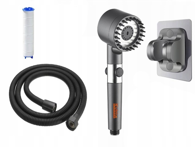 SŁUCHAWKA PRYSZNICOWA WYSOKOCIŚNIENIOWA OSZCZĘDNA Z FILTREM MASAŻEREM