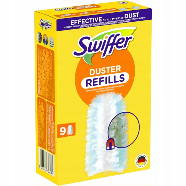 Zapas do miotełki do kurzu SWIFFER 9szt