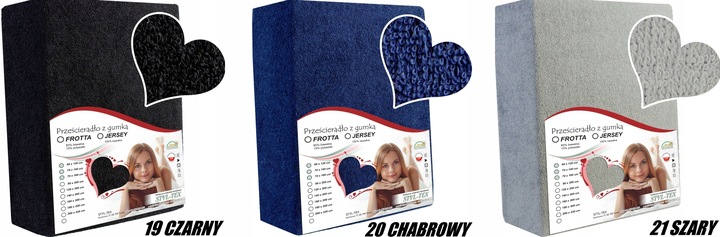 Prześcieradło FROTTE - BAWEŁNA - LUX z Gumką 160x200 POLSKIE