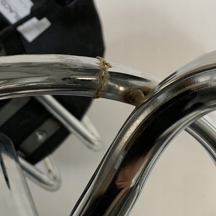 TABORET KRZESŁO STOŁEK Z KÓŁKAMI RONI CZARNY PODSTAWA CHROM SKÓRA PU