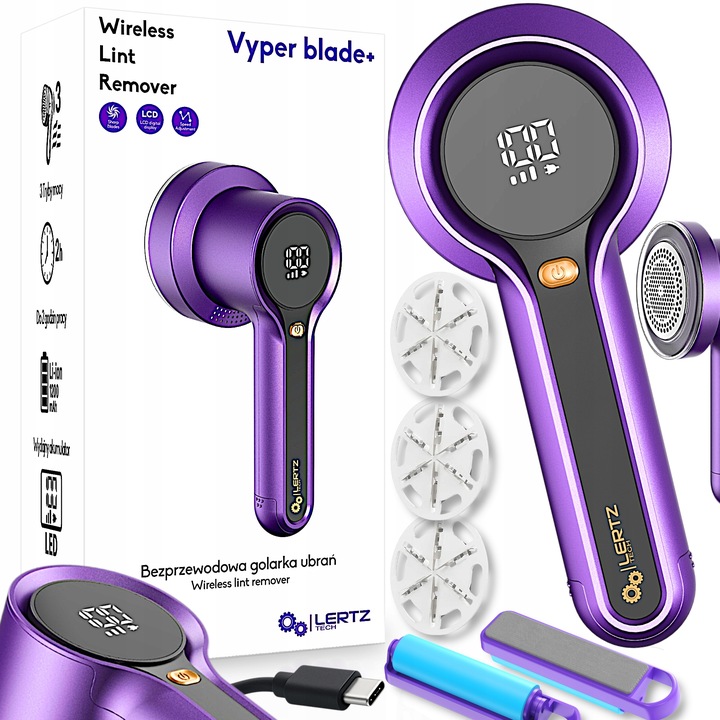 GOLARKA DO UBRAŃ SWETRÓW ELEKTRYCZNA MASZYNKA DUŻA MOC BEZPRZEWODOWA